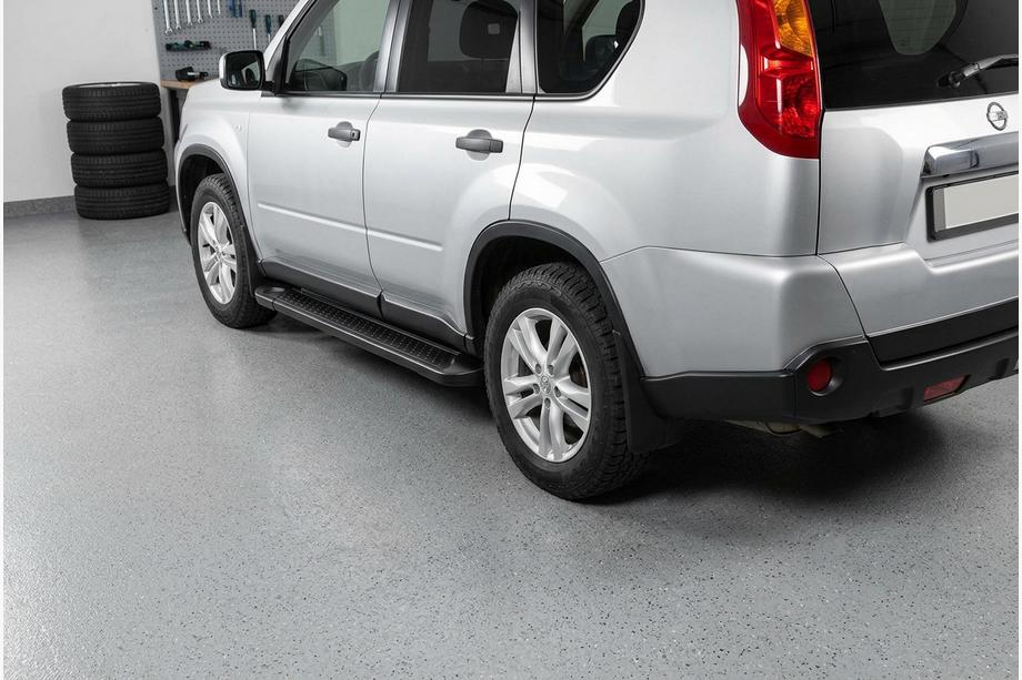 Nissan X-trail T31 2007–2014 Allmond Black side steps (set van 2, aluminium) Foto 1