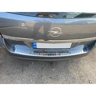 Achterbumper beschermlijst OmsaLine glanzend (SW, RVS) Opel Astra H 2004–2013 foto 4