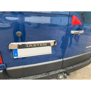 RVS sierstrip boven kentekenplaat Opel Movano 2010–2021 foto 1