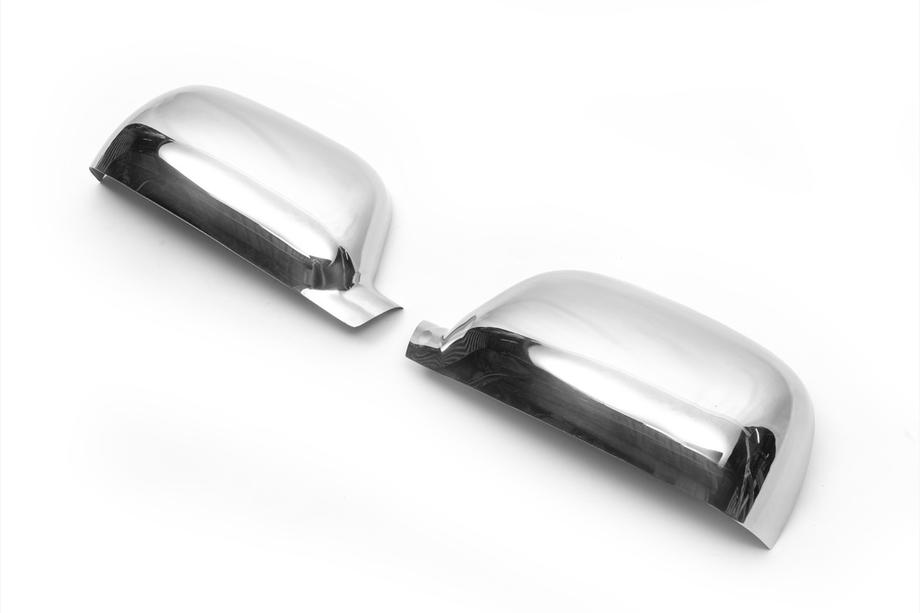 Volkswagen Touareg 2002–2010 Chromen spiegelkappen 2003-2007 (2 stuks, RVS) Foto 5