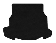 Mercedes CLK W209 2002–2010 Textiele kofferbakmat Classic (Coupé, Zwart) foto 1