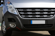 Renault Master 2011–2023 RVS chroom sierlijsten voor mistlampen (set 2 stuks) foto 4