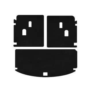Textiele kofferbakmat Classic V-2 (Zwart)