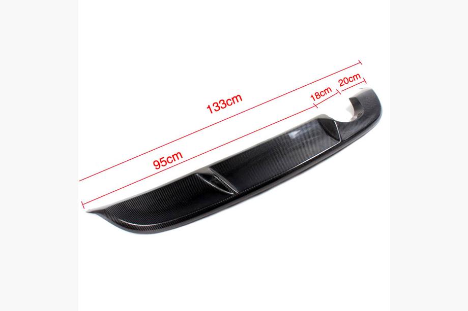 Volkswagen Golf 6 2008–2014 Achterbumper diffuser V1 (voor Base HB 2010-2013, carbon) Foto 5