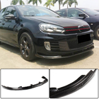 Volkswagen Golf 6 2008–2014 Voorbumper lip Lip V2 (voor GTI HB 2010-2013, carbon) foto 1