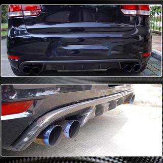 Achterbumper diffuser V1 (voor GTI HB 2010-2013, carbon) foto 2