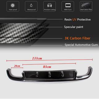 Achterbumper diffuser V1 (voor GTI HB 2010-2013, carbon) foto 4