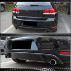 Volkswagen Golf 6 2008–2014 Achterbumperdiffuser V2 (voor GTI HB 2010-2013, carbon) foto 3