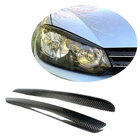 Volkswagen Golf 6 2008–2014 Koplamp wenkbrauwen (voor HB 2010-2013, carbon) foto 1