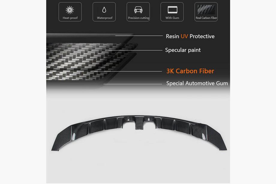 Volkswagen Golf 6 2008–2014 Achterbumper diffuser V1 (voor R/R20 HB 2010-2013, carbon) Foto 5