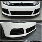 Volkswagen Golf 6 2008–2014 Voorbumperlip Lip V2 (voor R HB 2010-2013, carbon) foto 4