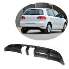 Volkswagen Golf 6 2008–2014 Achterbumper diffuser V2 (voor Base HB 2010-2013, carbon) foto 1