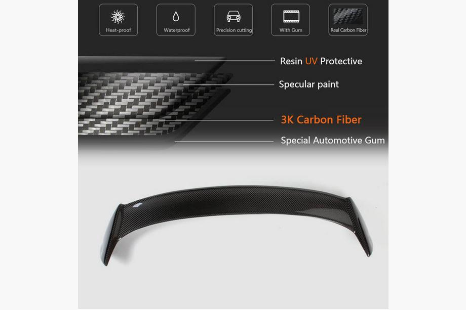 Volkswagen Scirocco 2008–2017 Spoiler V3 (voor Base, carbon) Foto 5