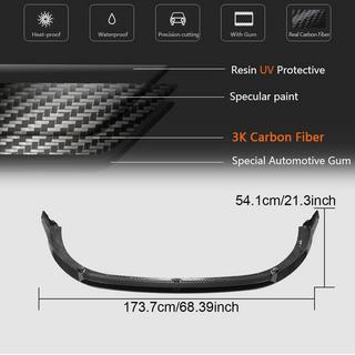 Voorbumper lip Lip (voor GTI HB, dry carbon) foto 4