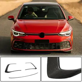 Voorbumper splitters (voor GTI HB, dry carbon) foto 1