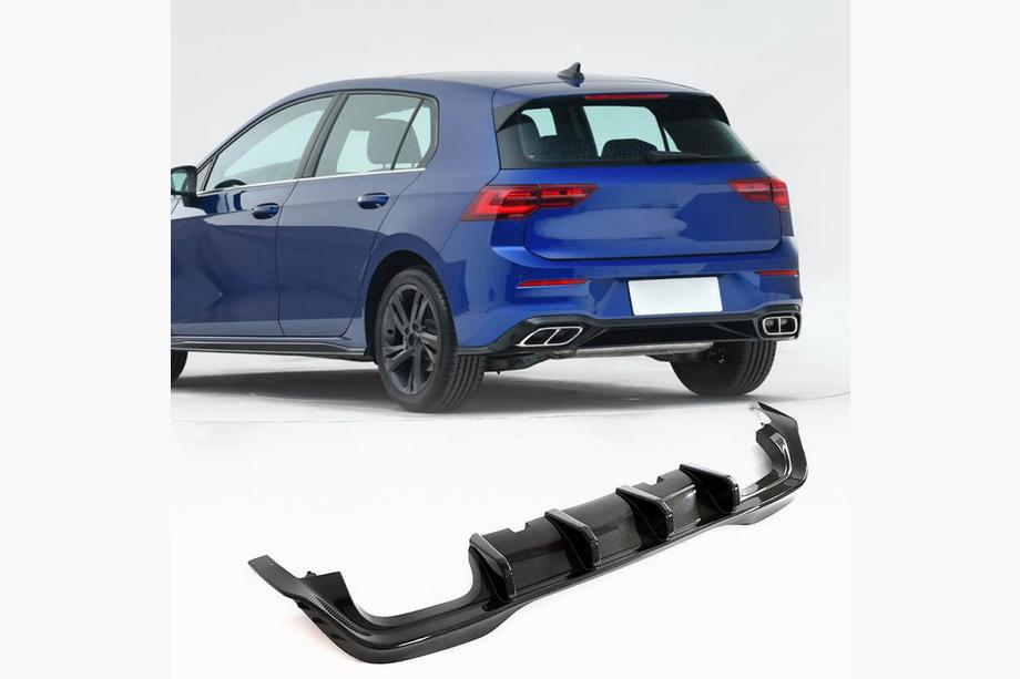 Volkswagen Golf 8 2019– Achterbumper diffuser (voor R HB, carbon) Image