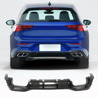 Volkswagen Golf 8 2019– Achterbumper diffuser (voor R HB, droog carbon) foto 1