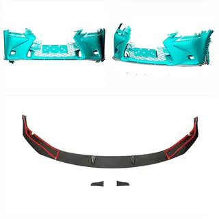 Carbon frontbumper lip Lip (voor GS F 2015-2020) foto 2
