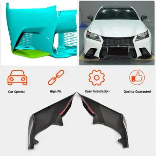 Voorbumper lipspoilers (voor F-Sport 2011-2015, carbon) foto 2