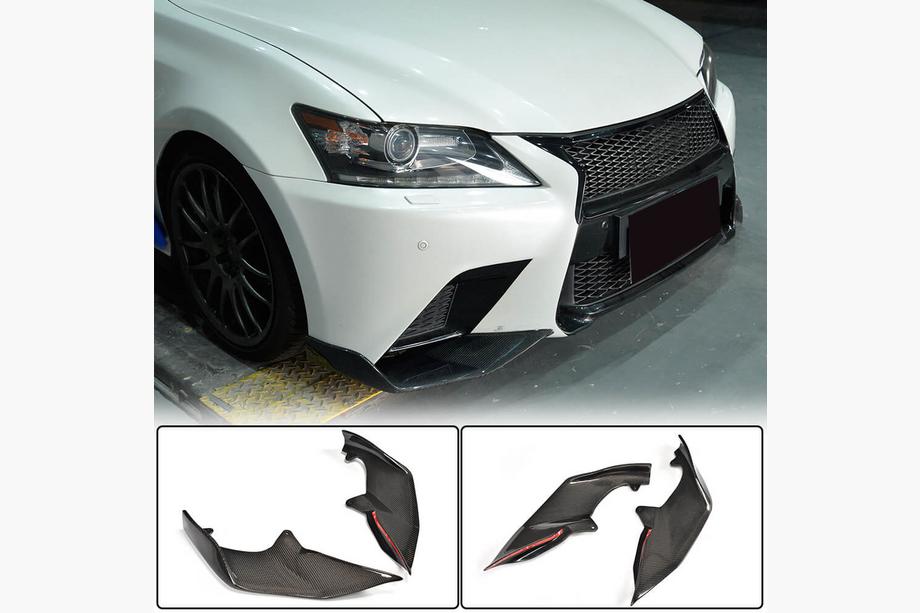 Lexus GS 2011–2020 Voorbumper lipspoilers (voor F-Sport 2011-2015, carbon) Image