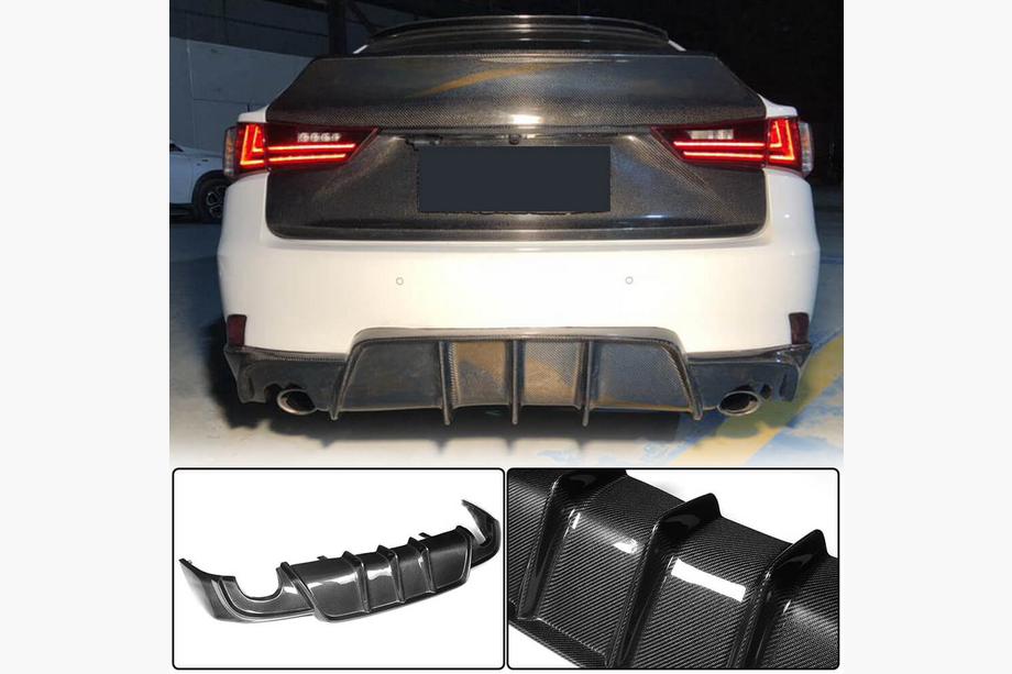 Lexus IS 2013– Achterbumper diffuser V1 (voor Base/F-Sport 2013-2016, carbon) Image