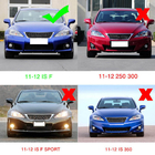 Lexus IS 2005–2013 Frontbumper lip (voor F 2011-2013, carbon) foto 6