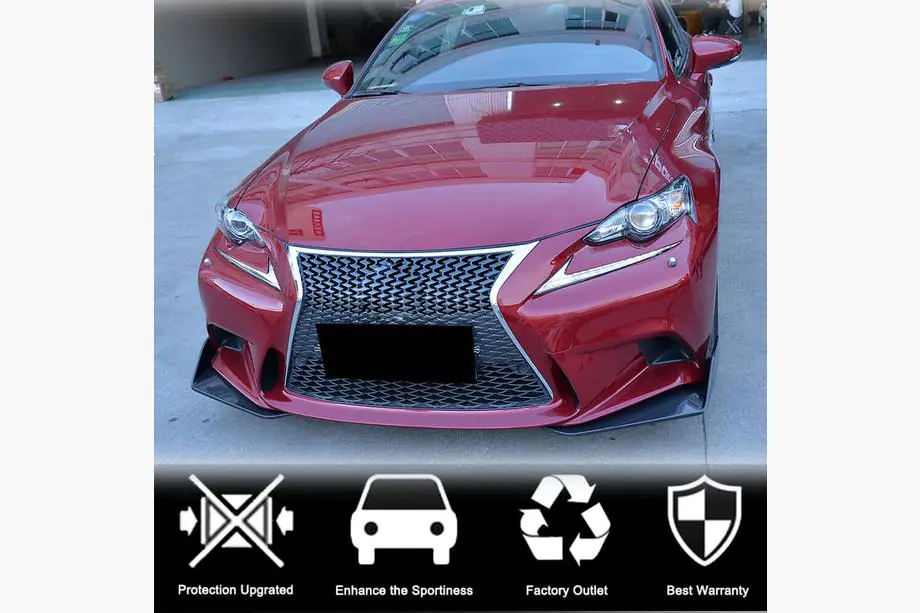 Lexus IS 2013– Frontbumper flaps (voor F-Sport 2013-2016, carbon) Foto 2
