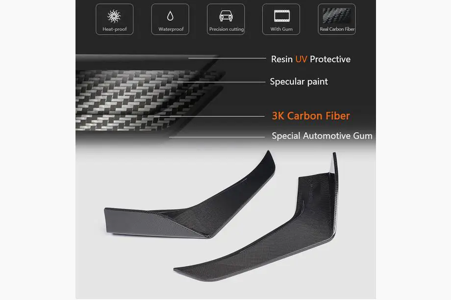 Lexus IS 2013– Frontbumper flaps (voor F-Sport 2013-2016, carbon) Foto 5