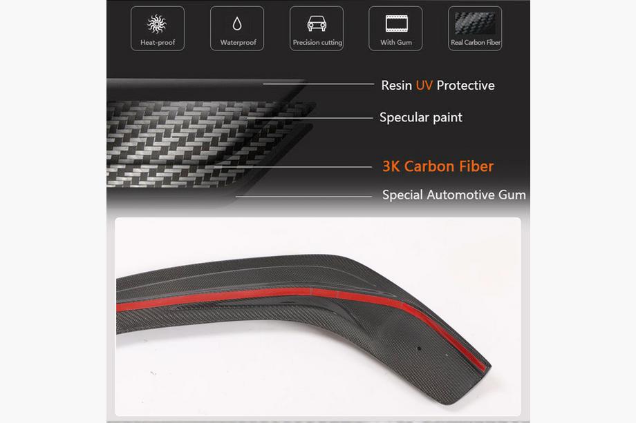 Lexus IS 2013– Carbon front bumper lip (voor F-Sport 2013-2016, Carbon) Foto 4