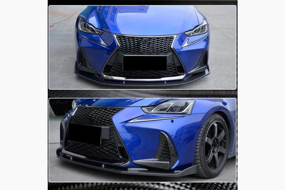 Lexus IS 2013– Front bumper lip (voor Base/F-Sport 2016-2020, carbon) Image
