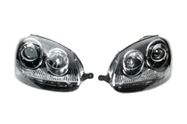 Volkswagen Golf 5 2003–2009 Koplampen met projectorlens Black (2 st.) foto 2