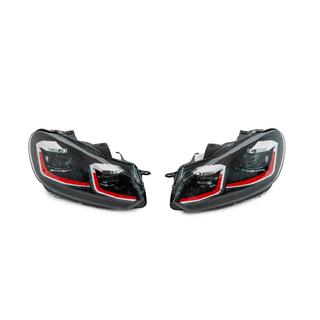 Koplampen voor Golf 7 Style Red (zonder regelunits, 2 stuks) Volkswagen Golf 6 2008–2014 foto 1