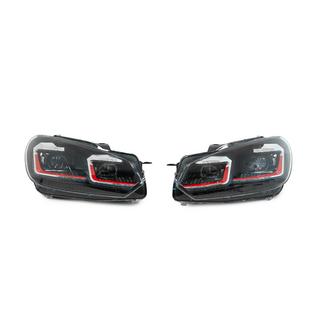 Koplampen voor Golf 7 Style Red (zonder regelunits, 2 stuks) Volkswagen Golf 6 2008–2014 foto 2