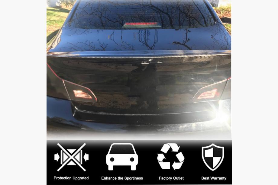 Infiniti G25/G35/37 (V36/CV36) 2006–2015 SD V1 spoiler (voor G37 2009-2013, G25 2011-2012, carbon) Foto 3