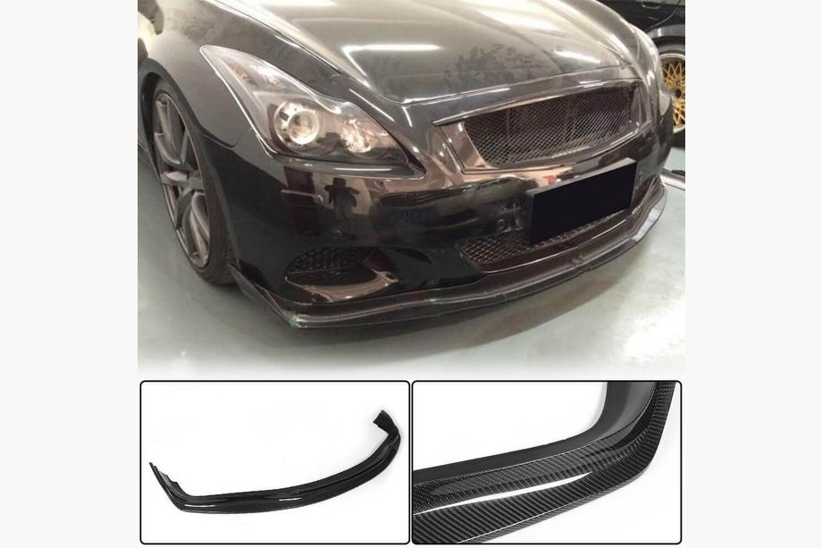 Infiniti G25/G35/37 (V36/CV36) 2006–2015 Frontlip voor voorbumper (voor G37 Coupe 2009-2013, carbon) Foto 1