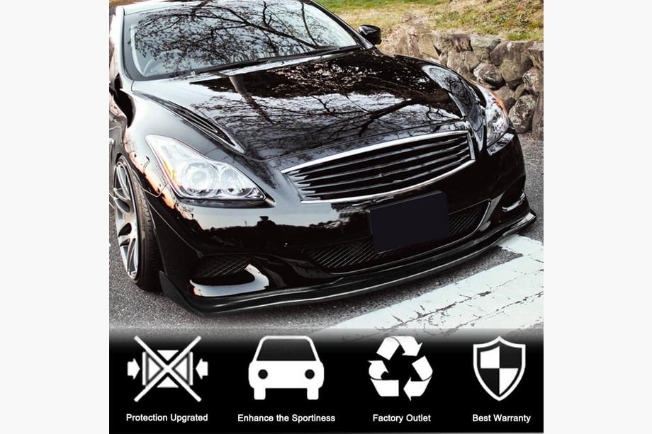 Infiniti G25/G35/37 (V36/CV36) 2006–2015 Frontlip voor voorbumper (voor G37 Coupe 2009-2013, carbon) Foto 2