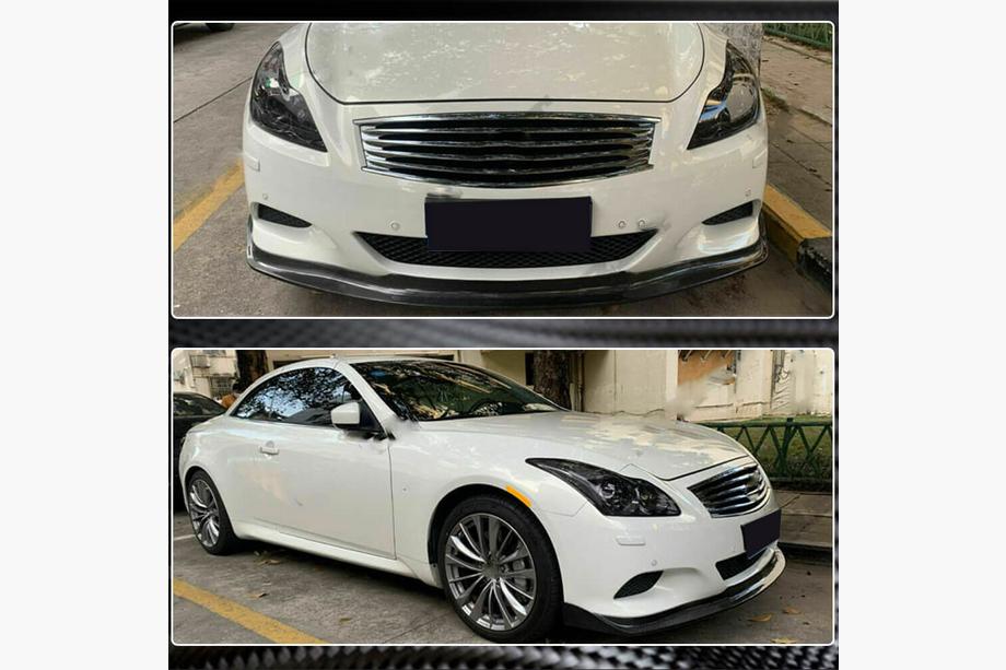 Infiniti G25/G35/37 (V36/CV36) 2006–2015 Frontlip voor voorbumper (voor G37 Coupe 2009-2013, carbon) Foto 4