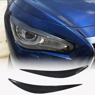 Koplampwenkbrauwen (voor Q50 2014-2017, carbon) Infiniti Q50/Q60 2013–2024 foto 1
