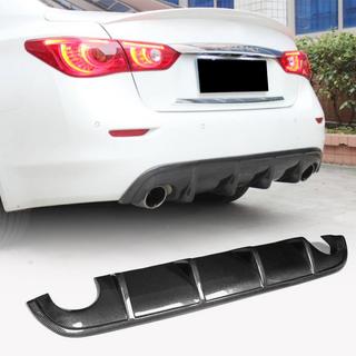 Achterbumper diffuser V1 (voor Q50 Base/Sport 2014-2017, carbon) Infiniti Q50/Q60 2013–2024 foto 1