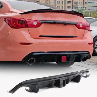 Achterbumper diffuser V2 (voor Q50 Base/Sport 2014-2017, carbon) Infiniti Q50/Q60 2013–2024 foto 1