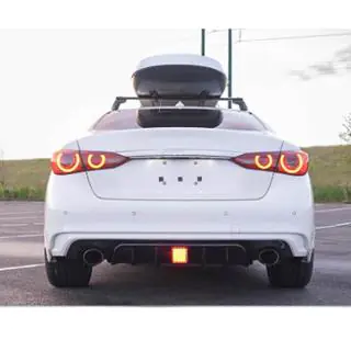 Achterbumper diffuser V1 (voor Q50 Base/Sport 2018-2023) Infiniti Q50/Q60 2013–2024 foto 3