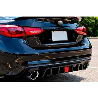 Achterbumper diffuser V1 (voor Q50 Base/Sport 2018-2023) Infiniti Q50/Q60 2013–2024 foto 1
