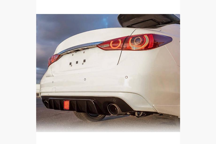 Infiniti Q50/Q60 2013–2024 Achterbumper diffuser V1 (voor Q50 Base/Sport 2018-2023) Foto 4