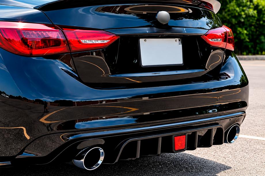 Infiniti Q50/Q60 2013–2024 Achterbumper diffuser V1 (voor Q50 Base/Sport 2018-2023) Foto 1