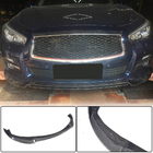Infiniti Q50/Q60 2013–2024 Voorbumper lip Lip V2 (voor Q50 Base 2014-2017, carbon) foto 1