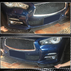 Infiniti Q50/Q60 2013–2024 Voorbumper lip Lip V2 (voor Q50 Base 2014-2017, carbon) foto 3