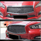 Infiniti Q50/Q60 2013–2024 Radiateurgrill omlijsting (voor Q50 Base/Sport 2014-2017, carbon) foto 4
