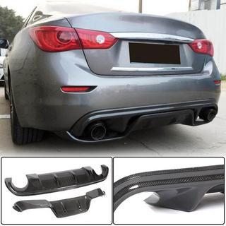 Achterbumper diffuser V3 (voor Q50 Base/Sport 2014-2017, carbon) Infiniti Q50/Q60 2013–2024 foto 1