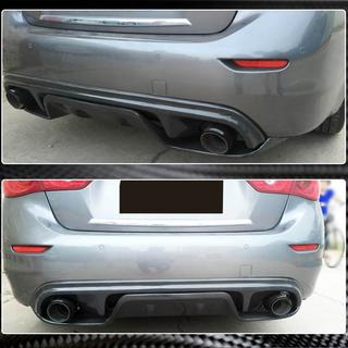 Achterbumper diffuser V3 (voor Q50 Base/Sport 2014-2017, carbon) Infiniti Q50/Q60 2013–2024 foto 3