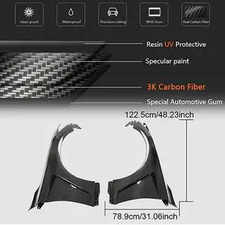 Spatborden (voor Q50 2014-2020, carbon) Infiniti Q50/Q60 2013–2024 foto 3